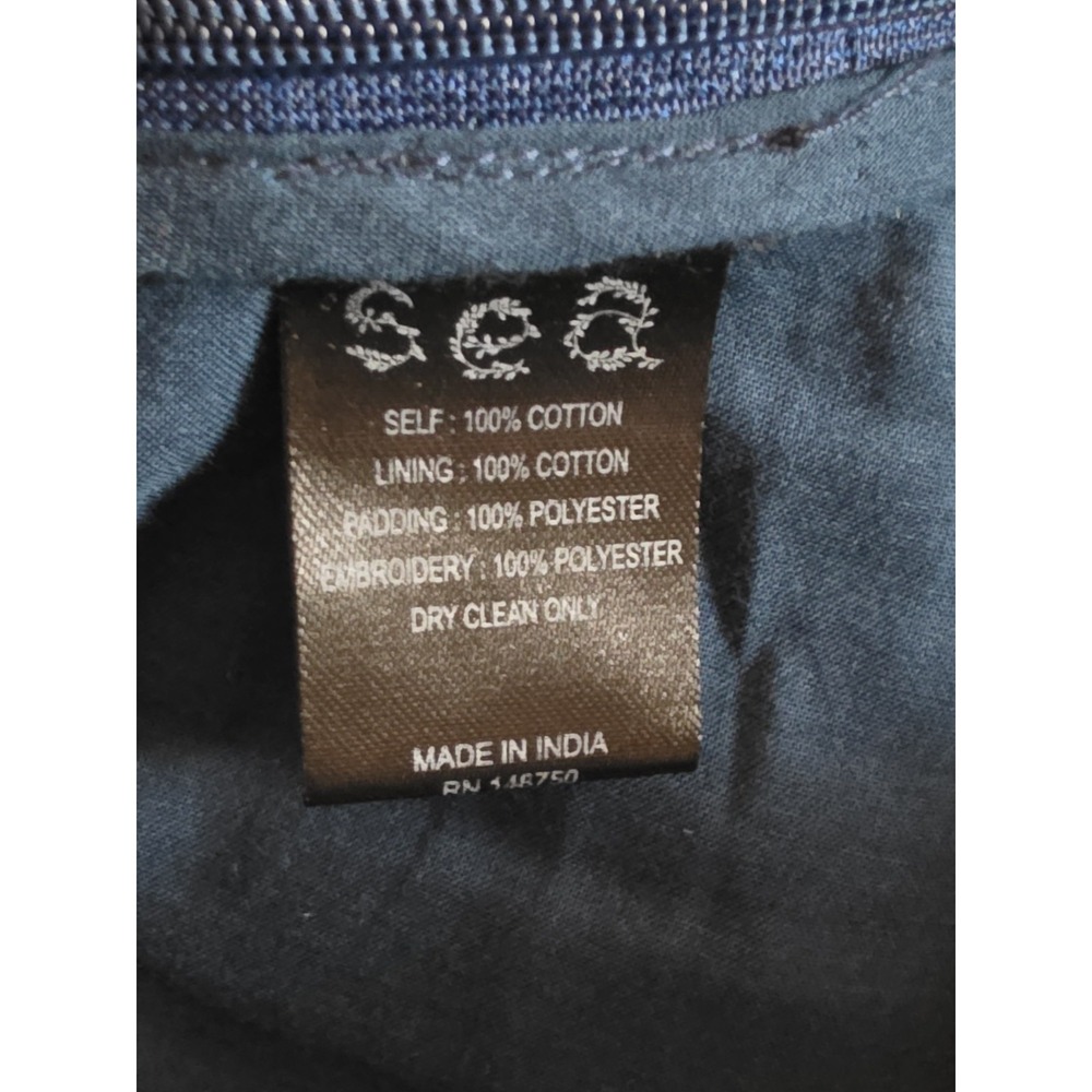Sea New York Talia Quilted Midi Skirt Womens Medium A-Line 100% Cotton Patchwork - Picture 9 of 13